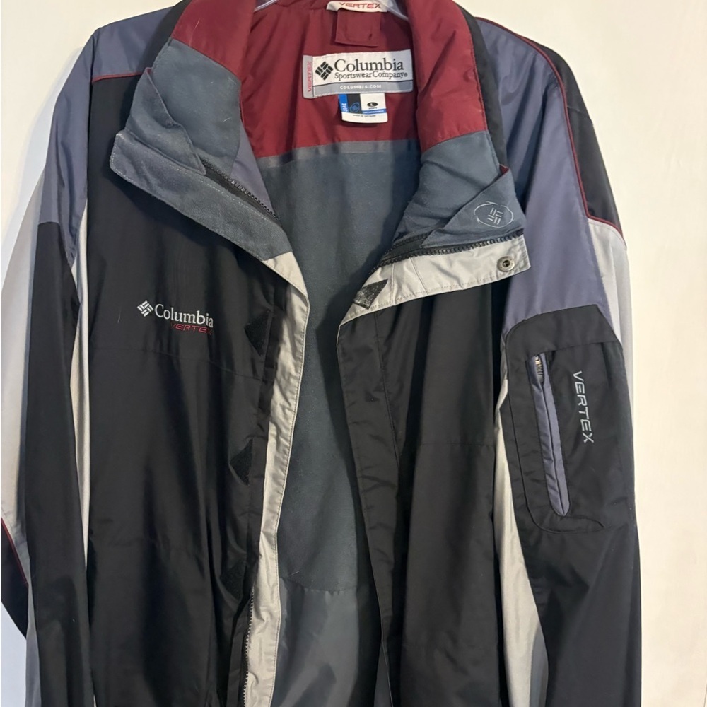 Columbia Men's Black, Gray, and Red Performance Jacket